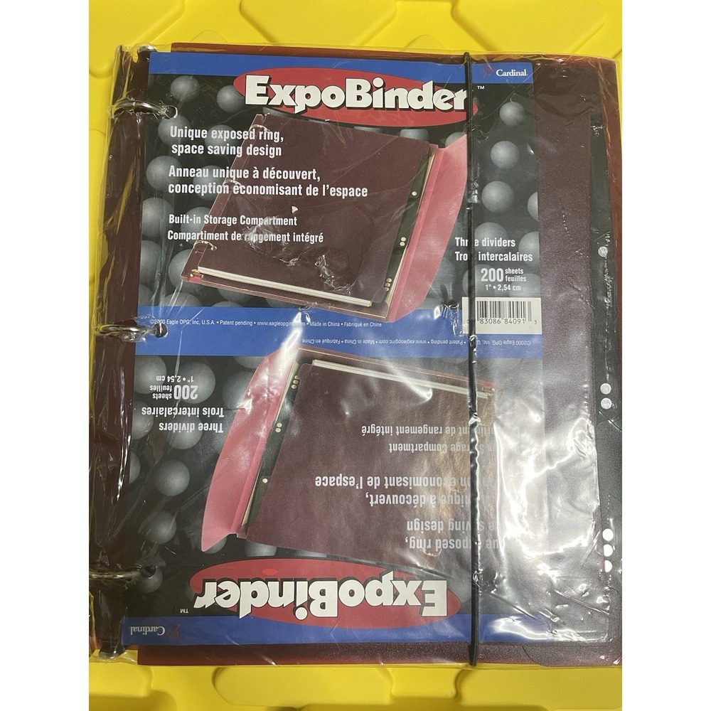 Expo Binder Spine Inserts, 3 Dividers Sheet, 200Sheets